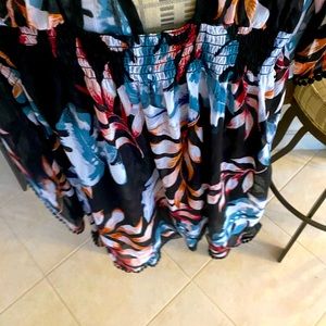 Size large womens cover up never worn, floral print